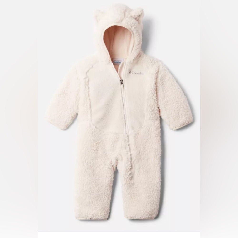 Infant Baby Sherpa Bunting fleece snowsuit